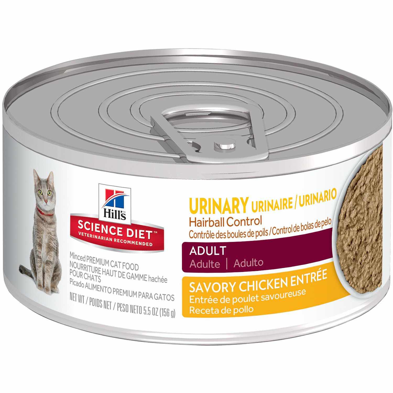 Hill's Science Diet Science Diet Adult Urinary + Hairball Control Entrée For Cats