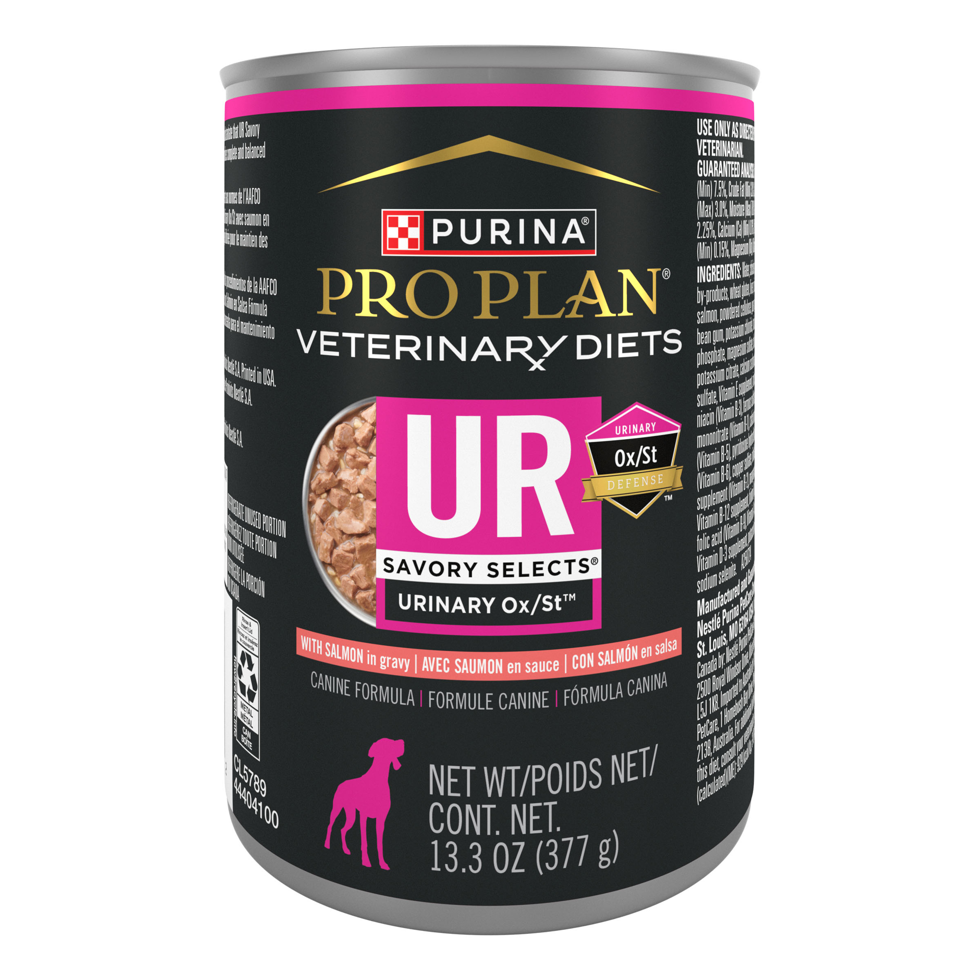 Purina Pro Plan Veterinary Diets Canine Adult Ur Urinary Ox/st Savory Select