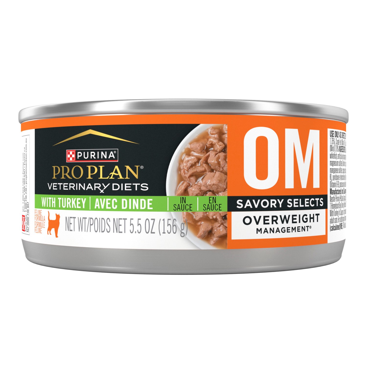 Purina Pro Plan Veterinary Diets Feline Adult Om Savory Selects Overweight Management