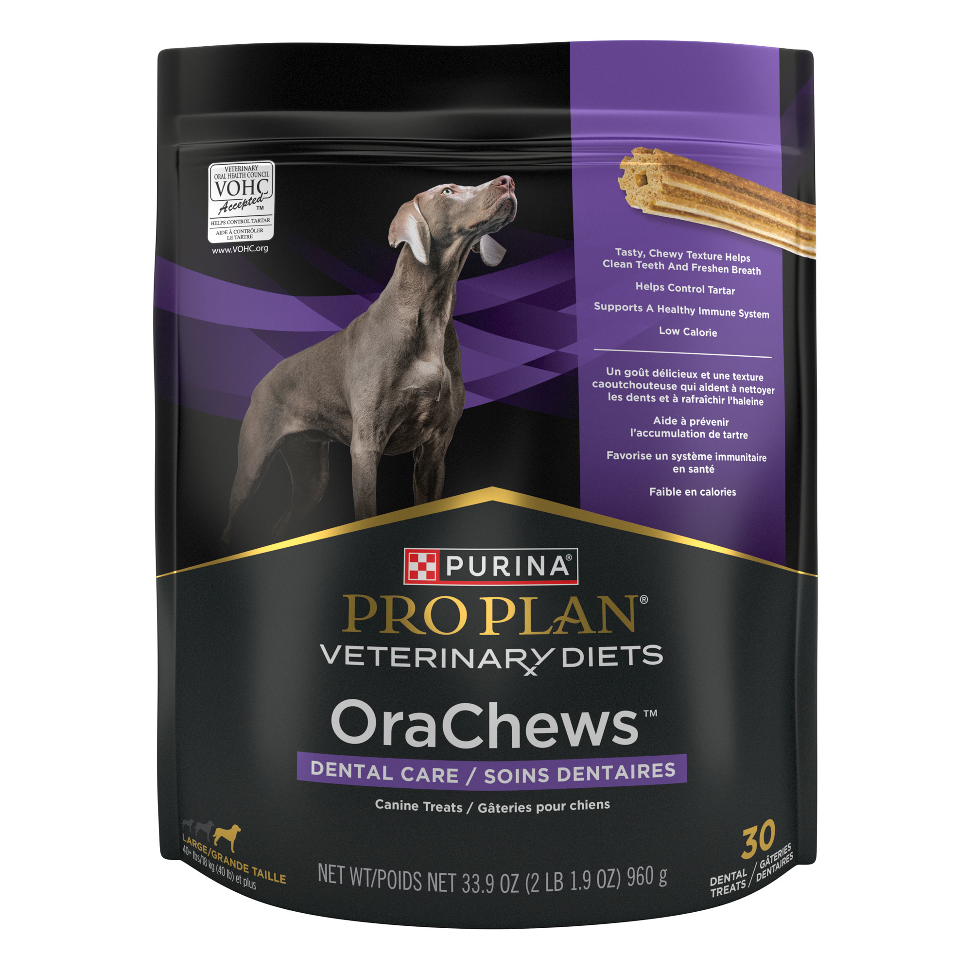 Purina Pro Plan Veterinary Diets Orachews Dental Treats For Large Breed Dogs